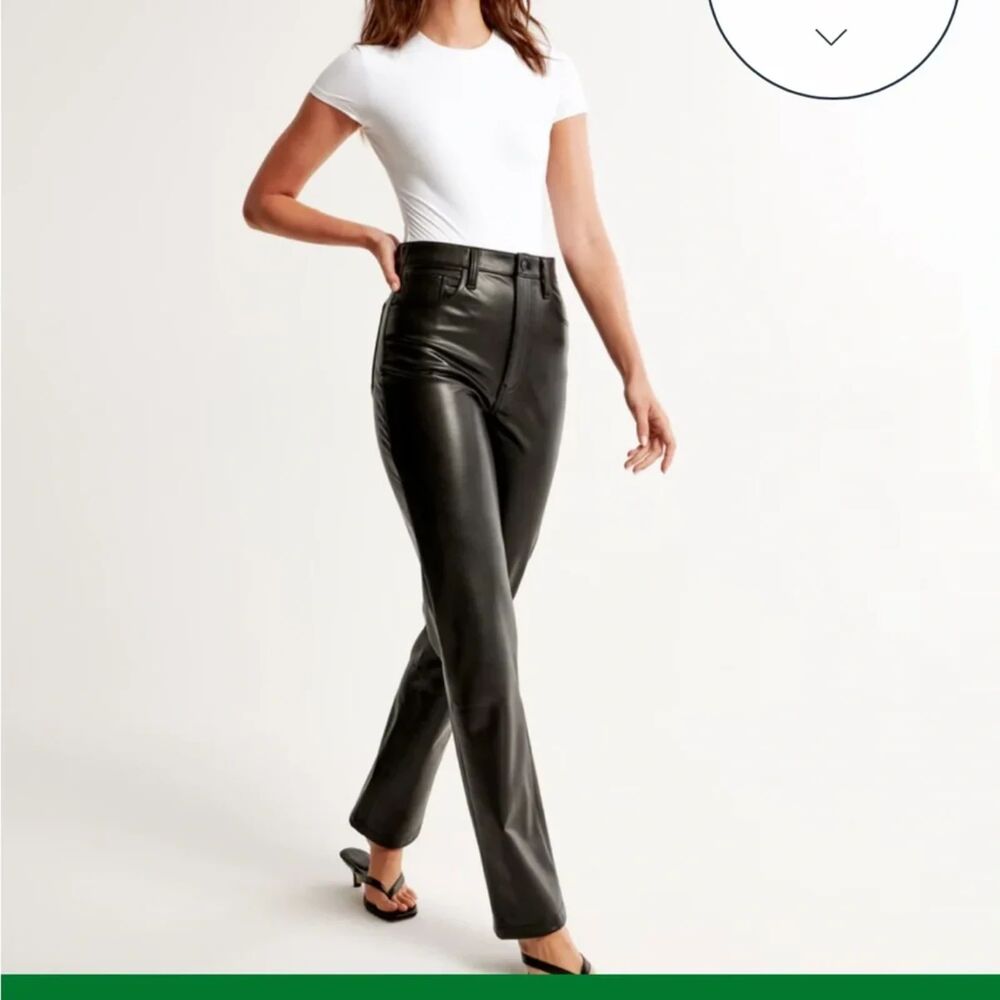 Abercrombie & Fitch Vegan Leather Skinny Pants Size 28